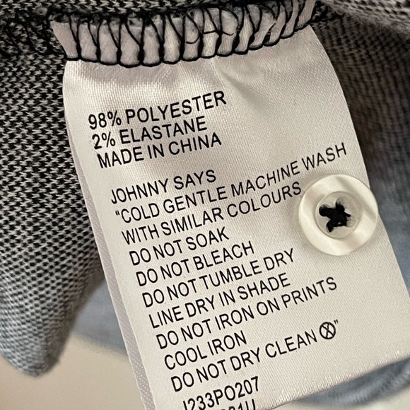 Johnny Bigg Black and White Polo shirt 3XL - Picture 10 of 11